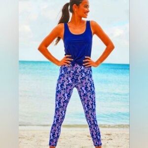 NWOT Lilly Pulitzer Luxletic Leggings On The Catwalk Sz Small